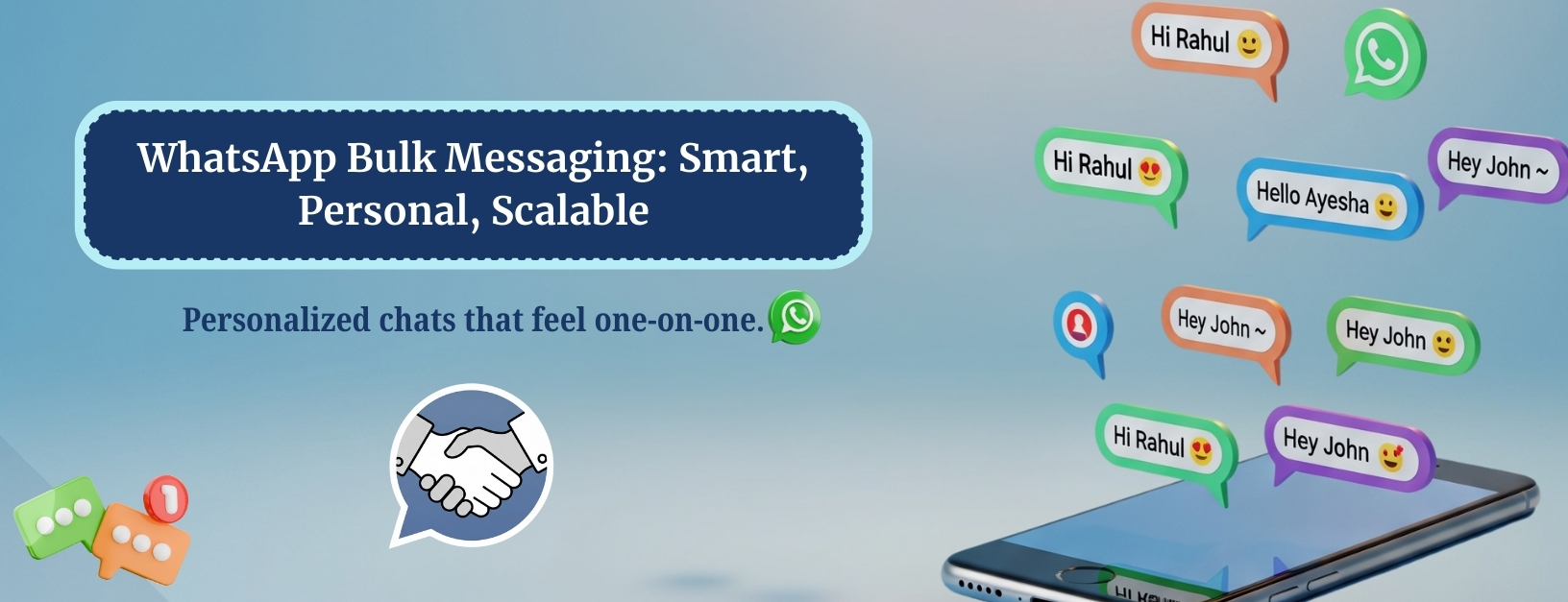 WhatsApp bulk messaging with DootBuddy – smart, personal, and scalable solution for businesses to send personalized chats at scale, ensuring one-on-one customer engagement.